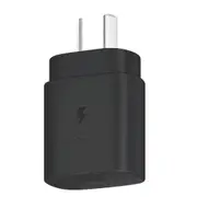Genuine Official Samsung 25W PD USB Type C Fast Charging Wall Plug Charger Adapter (Black)