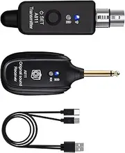 Wireless Microphone Converter XLR Transmitter & Receiver Auto Pair Stable Audio Signals Lossless Sound for Mixer Speaker