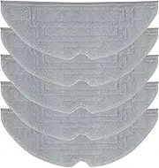 5 Pcs Mop Pads,Compatible for Roborock, S8, S8+, S8 Pro Ultra Robot Vacuum, VibraRise 2.0 Washable Reusable Mopping Pads