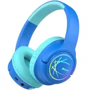 Kids Bluetooth Headphones with LED Lights, 43H Playtime, Type-C Fast