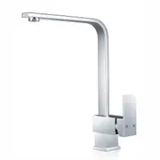 Kitchen Mixer Tap 360 Degree Swivel Spout Basin Faucet Watermark WELS Square Silver