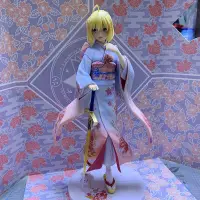 在飛比找蝦皮購物優惠-國產優質版fate/fgo晴著和服Saber塞巴動漫手辦模型