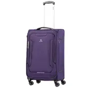 Delphin Caspian 2 Softside Medium 73 cm Spinner Suitcase Purple Dusk