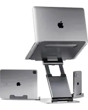 Ergonomic Laptop Stand for Desk, Adjustable Height, Laptop Riser Computer Stand