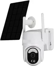 4MP Solar Monitor Camera PIR Detection Night Vision Color Camera Outdoor Solar Security Camera Wi-Fi/4G Cam(4MP 4G with 64G)