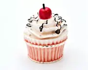 Hand Crafted Cupcake with Cherry Trinket Box Made with Swarovski Crystals Enamel