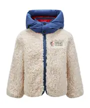 Reversible Teddy Zip-Up Hoodie 12Y Light blue/beige