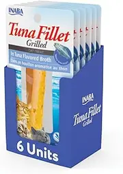 INABA Grilled Tuna Fillet in Tuna Broth 6 Packs, 15 Grams
