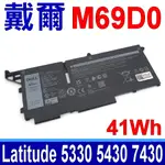 DELL M69D0 41WH 電池 293F1 07KRV FK0VR LATITUDE 5330 5430 5530 7330 7530 P136G