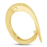 Pendant Enhancer Bail Slide For Pearls, Omega In 14K Yellow Gold