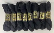 Lot of 8 Skeins DMC Laine Colbert Tapestry Wool Yarn 20g Noir Black France