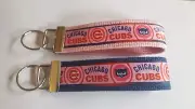 Chicago Cubs inspired 6" Keychain Key Fob Ring Wrist Strap Gift Baseball Pink