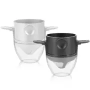 1/2pcs Coffee Filter Stainless Steel Drip Coffee Tea Holder Funnel Baskets