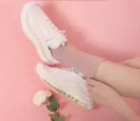 在飛比找Yahoo!奇摩拍賣優惠-Nike Air Max 97 柔粉色 馬卡龍 子彈 清新 