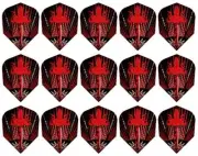 5 Sets Harrows Prime Standard Dart Flights - Ships w/ Tracking - Assassin Red