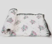 Handmade Baby Quilt Soft and perfect for Nursery Addition Quilt Handblock Print
