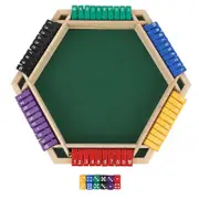 Shut The Box Dice Game 6 Player 6 Color Sided Wooden Tabletop Shut The Box Game With 12 Dice