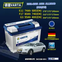 在飛比找蝦皮購物優惠-CS車材-VARTA 華達電池 AUDI ALLROAD (