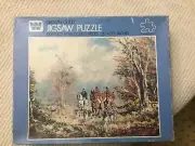 Whitman VTG Crown Guild 1000 Piece Jigsaw Puzzle Series 738 The Hunt New