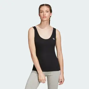 【全館滿額88折】【現貨】ADIDAS TANK TOP 女裝 背心 慢跑 訓練 棉質 透氣 黑【運動世界】FM2602