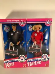 SET of 2 BARBIE & KEN AIR FORCE 11552 11554 New in Boxes