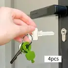 4 Pieces Manual Easy Can Opener Beverage Bottle Opener Key Chain Mixed Color