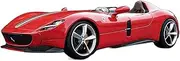 Scale Finished Model Car 1:18 Scale for Ferrari Monza SP1 Alloy Die-cast Metal Car Toy Replica Model Hobby Collectibles Miniature Replica Car