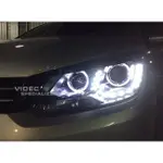 小七的車庫 福斯 VW 10-15 TOURAN LED 雙天使眼 白光 大燈 總成 日行燈 晝行燈 台北 汽車精品