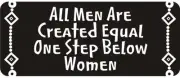 3 - All Men Are Created Equal Hard Hat / Biker Helmet Sticker BS029