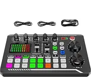 Podcast Sound Card | Sound Effects Board | Live Sound Card | Podcast Production Equipment | Sound Card For Streaming | 4 Sound Change Modes Sound Effects Board For Streaming Podcasting