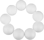 DIYEAH 10Pcs White Polystyrene Balls for Christmas Crafts DIY Modeling Spheres for Molecular Models and Creative Projects