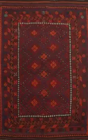 Vegetable Dye Kilim Oriental Tribal Traditional Flat weave Reversible Rug 8x12