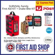 SURVIVAL Family First Aid KIT + Snake Bite KIT - First Aid Supplies (RRP $299)