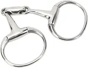Stainless Steel Horse Snaffle Bit Anti Biting Loose Snaffle 125mm Horse Mouth Bit for Horse Farm