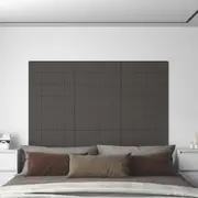 vidaXL Wall Panels 12 pcs Dark Grey 60x30 cm Fabric 2.16 m²