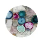 12" Mix Agate Table Top / Agate Top Handmade Work