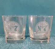 Jack Daniel's Rocks Glass Whisky Low Ball Glasses Set Of 2