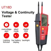 UNI-T UT18D Voltage Continuity Electrical RCD LCD Two Pole Tester Detector New