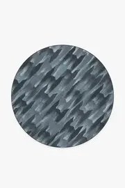 185' Round | Machine Washable Runner Rug | Kid & Pet Friendly | Indoor Rug | TIE Fighter Houndstooth Blue Rug | Ruggable
