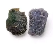 Grape Chalcedony Botryoidal Crystals 30.2 grams. 2 Piece Lot.