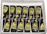 Amina Henna Instant Tatto Outline Mehendi/No Chemicals Dyes - Color Paste Cone (Black,12 Piece) (Black)