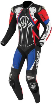 Arlen Ness Conquest, black-white-red-blue, Size 48 for Men Black White Red Blue