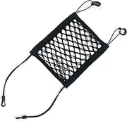 Rear Luggage Rack Fit for Motorcycle Helmet Storage 10X11 High-Elastic Double Layer Bungee Net 4 Hooks Luggage Strap Rack Racks Motorbikes(3 pcs Black)