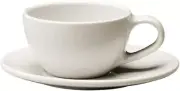 23589 KINTO TOPO cup & saucer 200ml white 23589 New