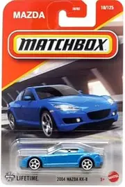 Matchbox Mazda RX-8, 1:64 Scale Diecast Car, Blue, 10/125