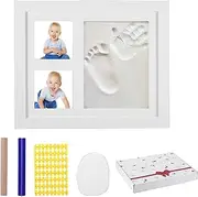 Baby Footprint Kit & Handprint Kit, Baby Photo Frame for Newborn Baby Gifts, Baby Handprint Kit with Clay, Keepsake Photo Framed Pictures for Newborn Boys & Girls, New Mum Gifts,Cat Paw Print Kit