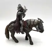 Vtg. Schleich Ritter Zahor Knight Mounted on Horse w Sword & Shield