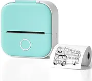 Print Pod,Fast Printing Portable Mini Thermal Printer,Wireless Bluetooth Photo Printerfor Anatomy Flashcards, DIY Journal, Photos, Notes, Kids Gift,Green