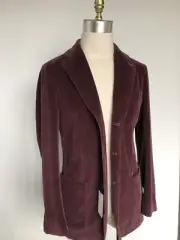 789$ Luigi Bianchi Rough Burgundy Blazer Mens Size 50R IT 40US 689$