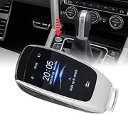 SustVita Smart Remote Car Key, Keyless Entry Universal TK900 LCD Touch Key for Start Stop Engine Button Cars, Anti Theft Vehicle Remote Control (Silver)